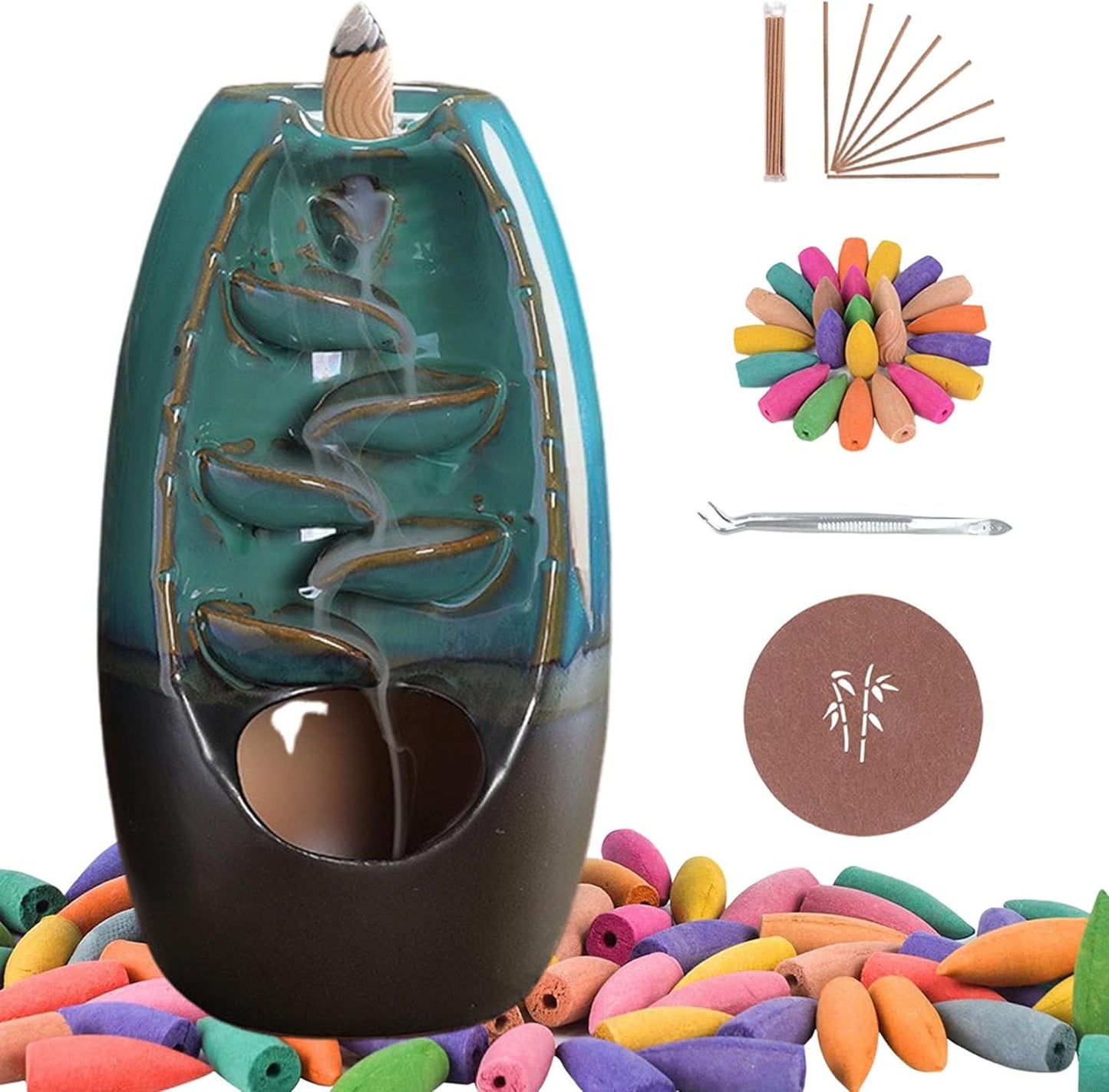 Quemador de Incienso Cascada Zen - Aromaterapia