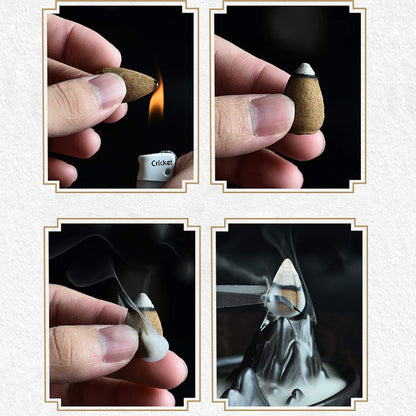 Quemador de Incienso Cascada Zen - Aromaterapia