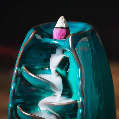 Quemador de Incienso Cascada Zen - Aromaterapia